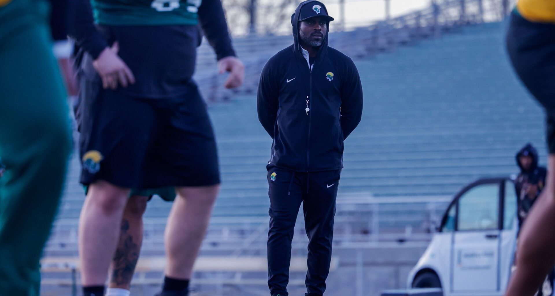 Michael Vick Shows Off His Arm at Norfolk State Football Practice