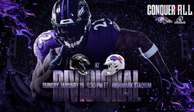 Ravens Face Bills on Sunday Night in Divisional Playoffs