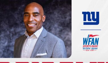 Giants and Audacy's WFAN extend play-by-play partnership; Tiki Barber joins pregame & postgame show