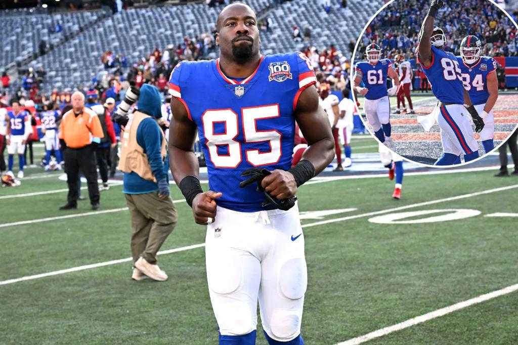 Giants benefit from Chris Manhertz's experience after carving out useful role