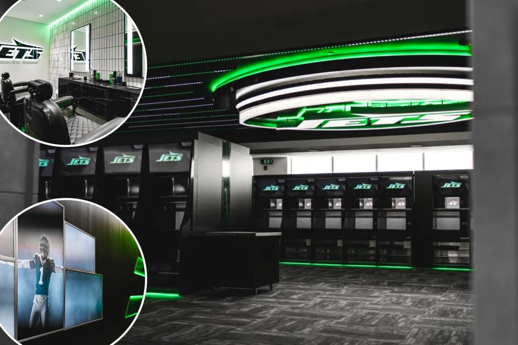Jets' locker room makeover comes with a 2,000-pound 'wow' factor