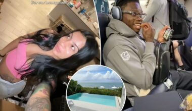 Travis Hunter’s wife gives intimate look at couple’s honeymoon