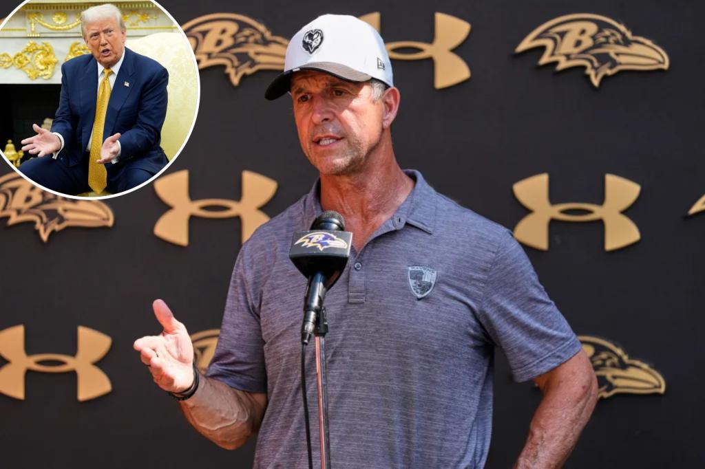 John Harbaugh has fiery response to Ravens reporter's White House question