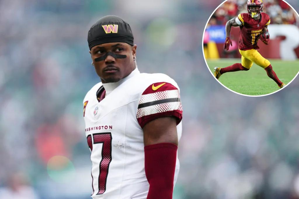 Terry McLaurin arrives at Commanders camp with ankle injury