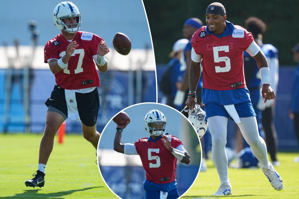 Colts' Daniel Jones and Anthony Richardson struggle in QB battle