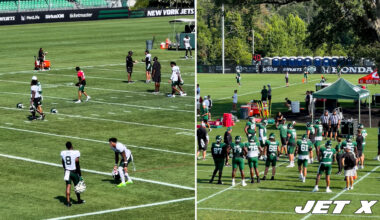 New York Jets defense smothers offense, Justin Fields at camp