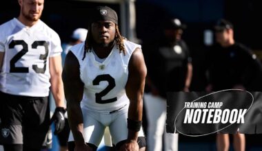 Training Camp Notebook 7/23: Young guys prepared to compete - Raiders.com
