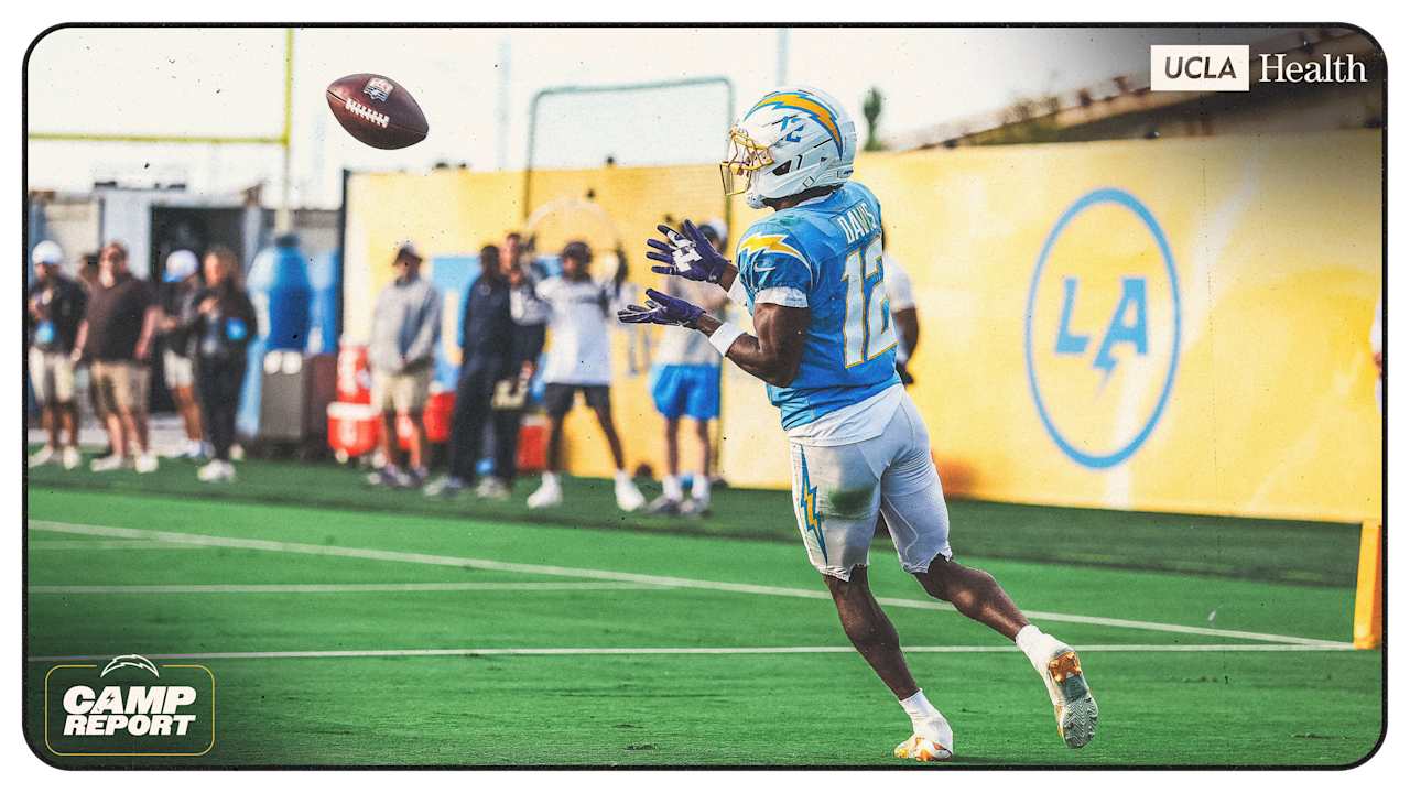 Chargers Camp Report: Derius Davis Continues Recent Surge at Wide Receiver - Los Angeles Chargers