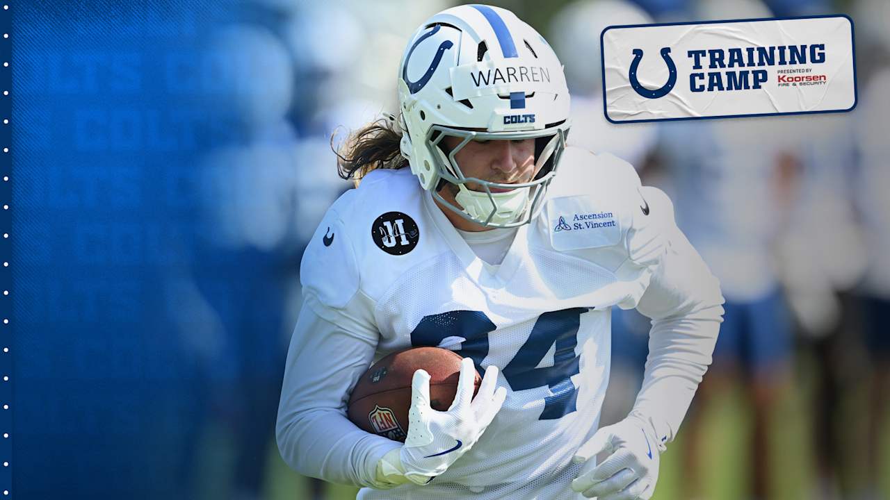 Early in training camp, Tyler Warren playing and acting unlike a typical rookie