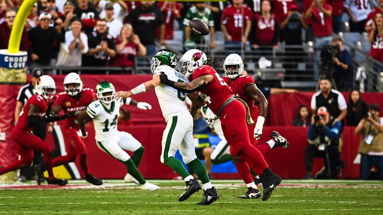 Cardinals defense continues hot stretch, dismantles Aaron Rodgers and Jets in 31-6 win