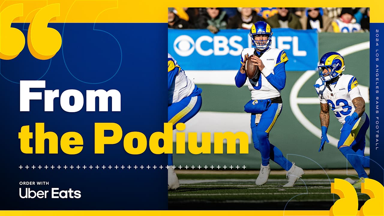 Rams head coach Sean McVay and quarterback Matthew Stafford discuss win against Jets, Tyler Higbee touchdown in Week 16