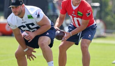 Mike Vrabel lessens load, top WRs emerge