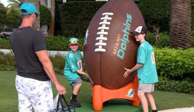 Fans flock to Dolphins training camp