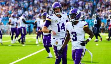 Darnold Connects with Jefferson & Addison, Converts with Legs in Win at Titans