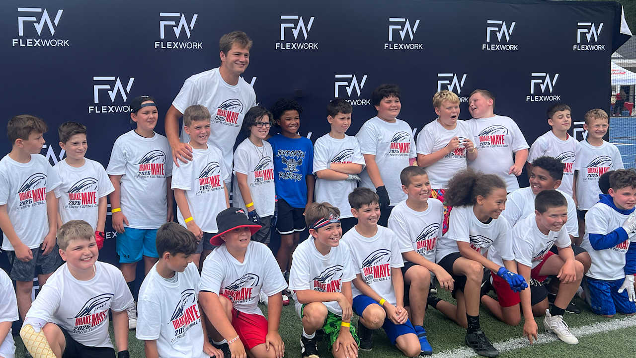 Drake Maye back in New England to host three youth football camps across Massachusetts, New Hampshire