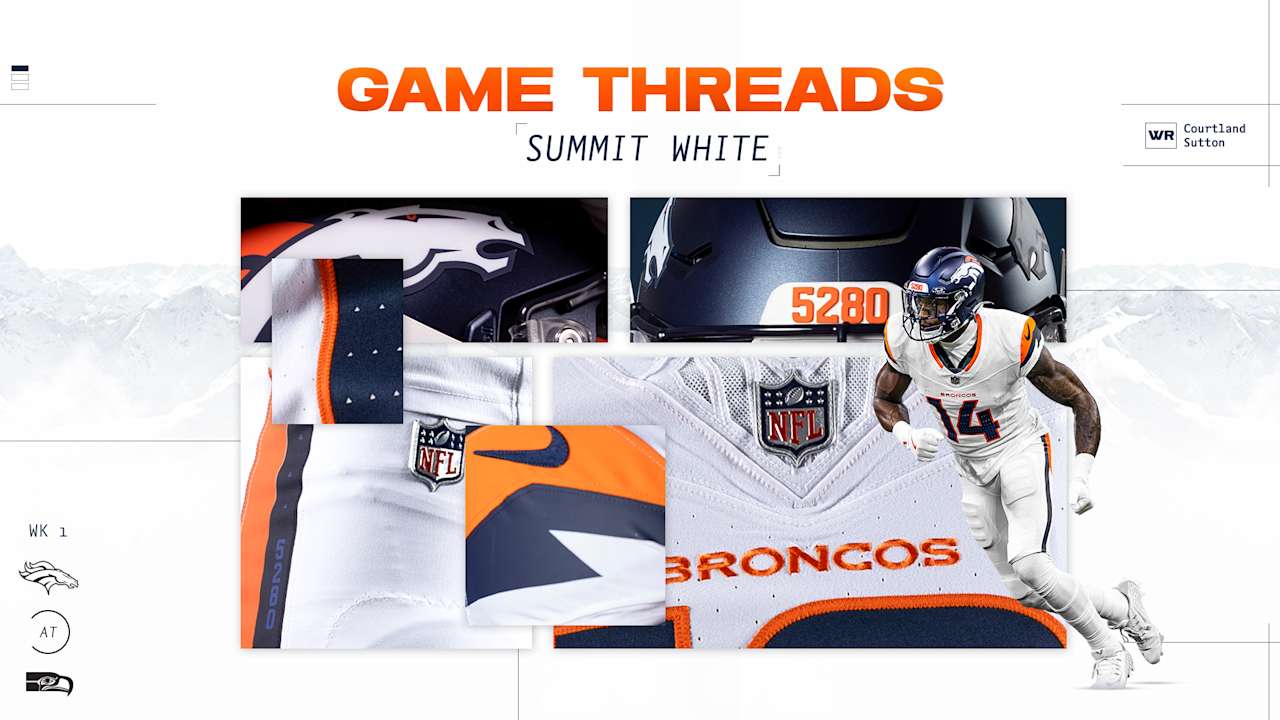 Broncos to wear Summit White jerseys and pants vs. Seahawks