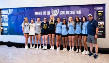 Vikings Unveil Mural Celebrating Inaugural High School Girls Flag Football Season