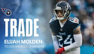 Titans Trade DB Elijah Molden to the Chargers