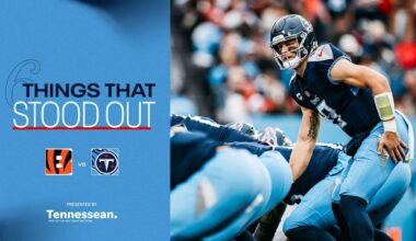 Six Things That Stood Out for the Titans in Sunday's Loss to the Bengals