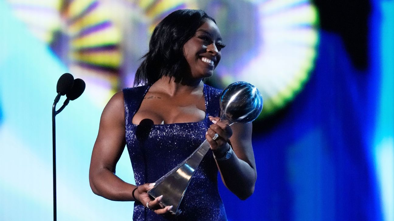 Biles, Gilgeous-Alexander, Eagles win top honors at 2025 ESPYS