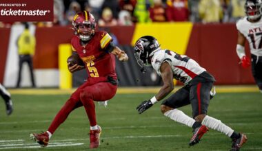 Instant analysis | Jayden Daniels throws 3 TDs in 30-24 OT win over Falcons
