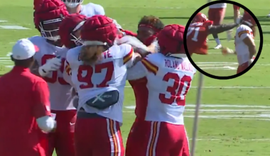 Shocking! Teammates Josh Simmons and Ashton Gillotte Punch Each Other During Kansas City Chiefs