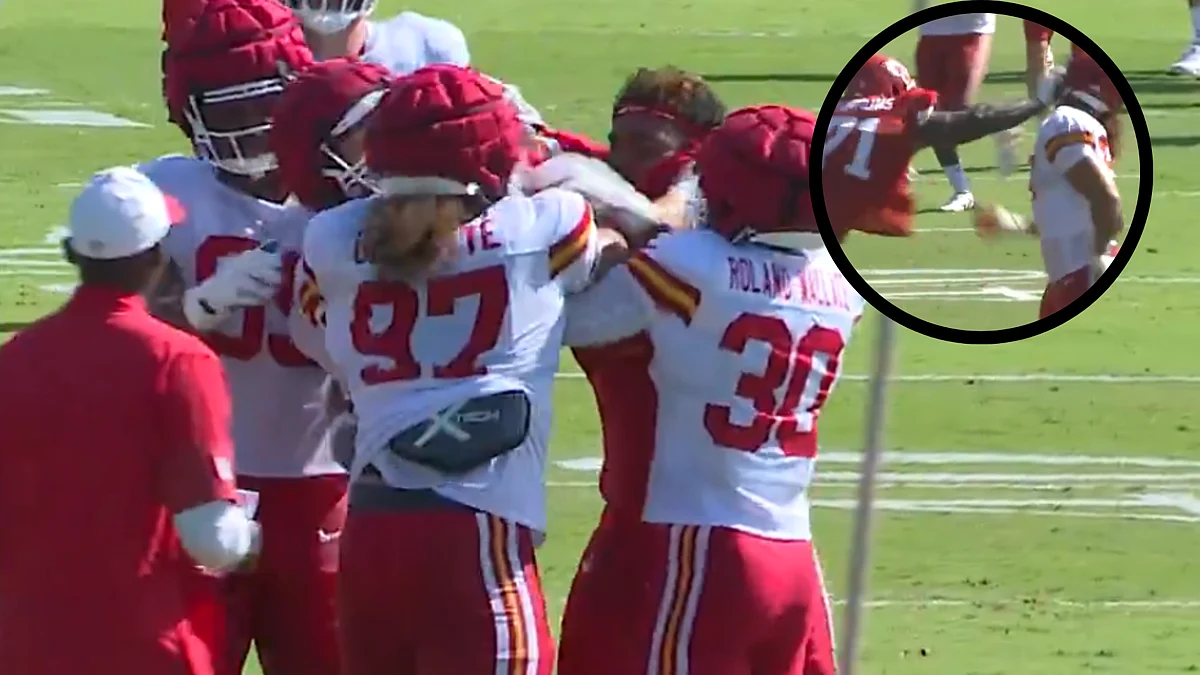 Shocking! Teammates Josh Simmons and Ashton Gillotte Punch Each Other During Kansas City Chiefs