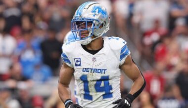Why Lions WR Amon-Ra St. Brown wears the wrong No. 14 jersey