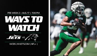 Ways to Watch the Jets at Panthers Preseason Game