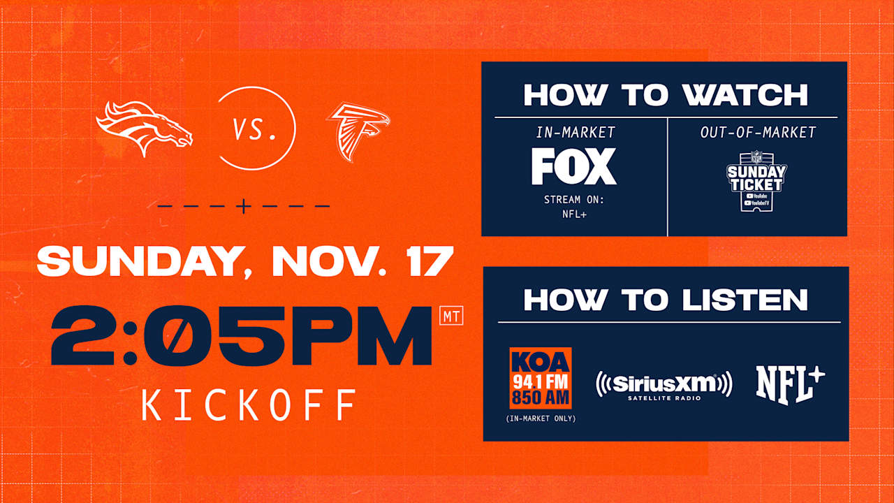 How to Watch: Broncos vs. Falcons