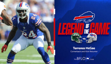 Terrence McGee announced as the Bills Legend of the game for Week 17 against the Jets