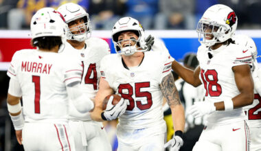 Cardinals TE Trey McBride ranked No. 4 in ESPN's poll for 2025...