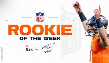 Bo Nix earns NFL Rookie of the Week award for Week 11 performance vs. Falcons