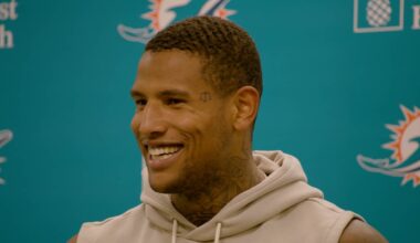 Dolphins Vets Report For Camp, Meet With Media