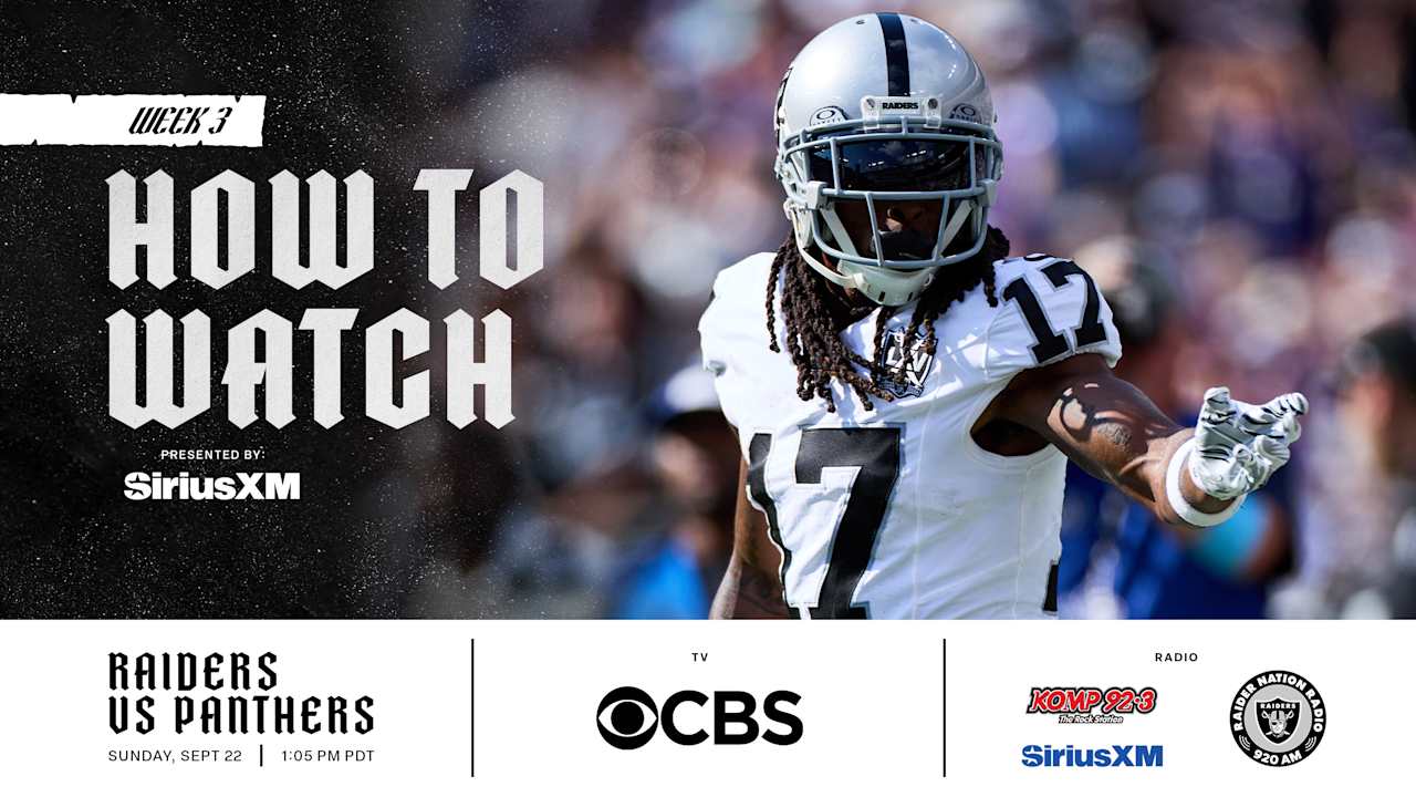 How to watch Las Vegas Raiders vs. Carolina Panthers on September 22, 2024