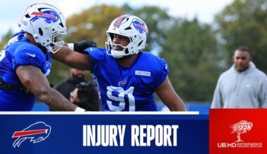 Buffalo Bills injury report at Jets