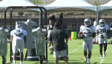 Competition ramps up as Raiders throw on pads for first time in training camp