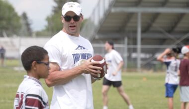 Troy Andersen hosts youth football camp in Dillon, looks toward 4th NFL season