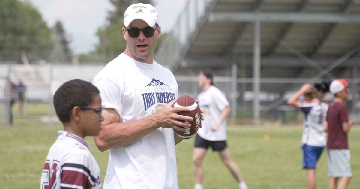 Troy Andersen hosts youth football camp in Dillon, looks toward 4th NFL season