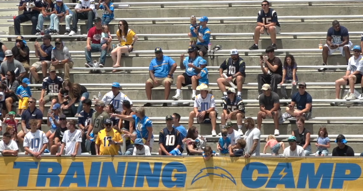 Chargers return to San Diego for practice, drawing mixed reactions from fans