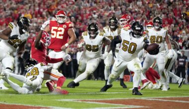 Saints' Khalen Saunders makes memorable return to Arrowhead Stadium in front of Taylor Swift