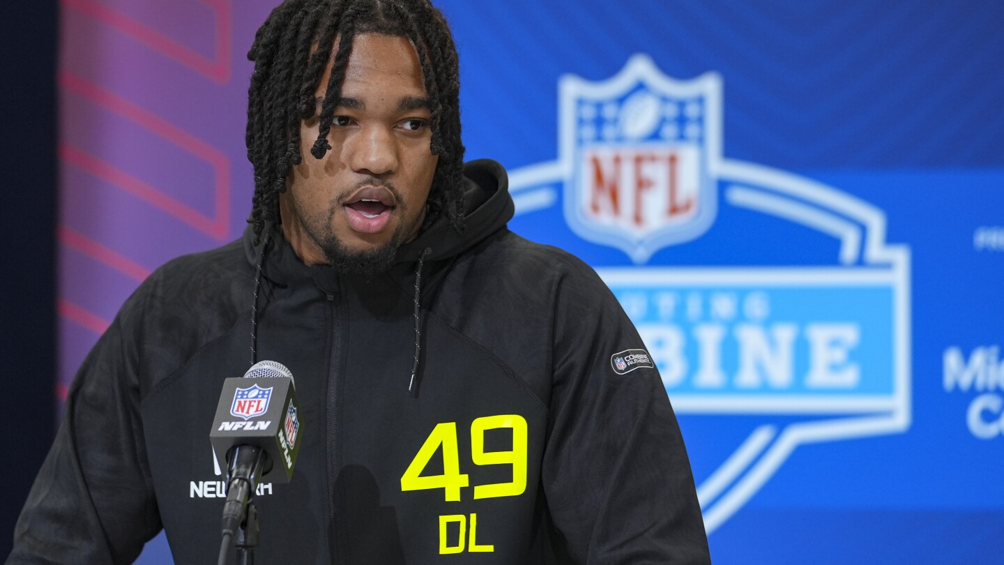 Mike Green tells reporters at NFL combine he left Virginia after being accused of sexual assault