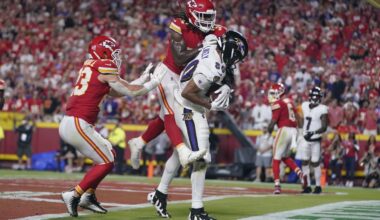Chiefs hold off Ravens 27-20 when review overturns TD on final play of NFL's season opener