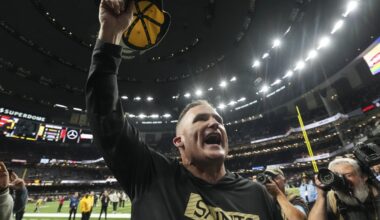 Nobody beats the Rizz: Saints top Falcons 20-17 to snap 7-game skid in coach Darren Rizzi's debut