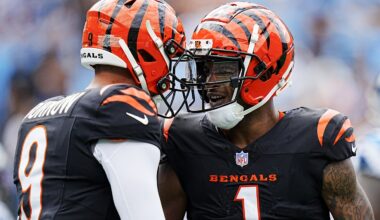 Joe Burrow throws for 2 TDs, Bengals hold on to beat Panthers 34-24 for first victory of the season