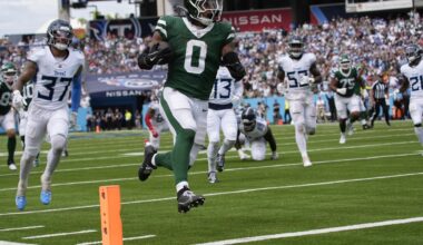 Braelon Allen, NFL's youngest player, scores 2 TDs to help Aaron Rodgers and Jets beat Titans 24-17