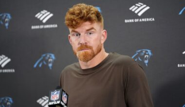 Panthers' Andy Dalton, family involved in car crash. QB being evaluated by team doctors