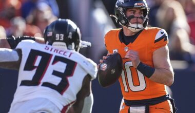 Bo Nix throws 4 touchdown passes and the Broncos roll past the Falcons 38-6