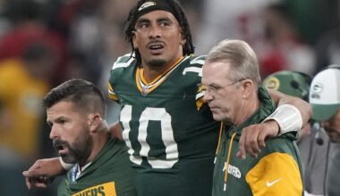 Packers' Jordan Love out against Colts as he recovers from knee injury
