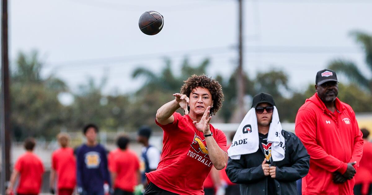 Quarterback Luke Fahey of Mission Viejo is separating himself